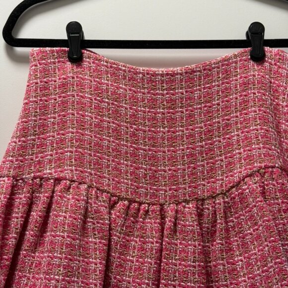Zara Pink Tweed Mini Skort - Picture 4 of 6